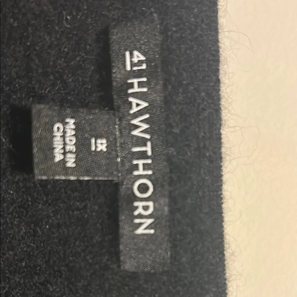 41 Hawthorn Black and Tan Crew Neck Cashmere Sweater - Picture 7 of 9